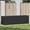 Black, variant on Pemberly Row Large Poly Rattan Powder-Coated Steel Storage Chest in Black