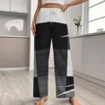 thumbnail image 2 of Modern Geometric Pajama Pants Comfortable Elastic Waist Pajamas Fashion Sleepwear Bottoms Plus Size Homewear, 2 of 6