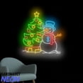thumbnail image 3 of Handmadetneonsign Snowman Christmas Neon Sign, Snowman Led Sign, Merry Christmas Neon, Christ Wall Art, Christ Wall Decor 90094, 3 of 5