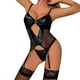 thumbnail image 1 of Gibobby Lenceria mujer sexy Lenceria Sexy para Mujer Transparente Ropa Interior Lenceria Vestidos de Mujer Sexis Bralette y Tanga Conjunto Interior Mujer(Negro, XG), 1 of 5