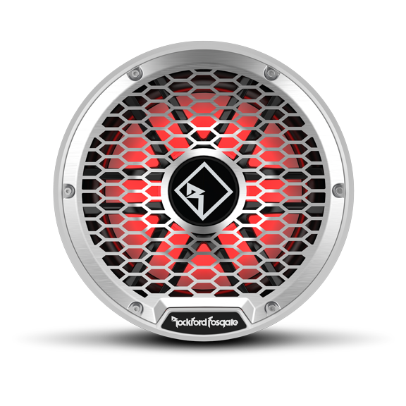Rockford Fosgate M2D4-12S 12" Color Optix Sealed Marine Subwoofer, DVC (4-Ohm)- 400 Watts Rms, 1600 Watts Peak, White & Stainless Grilles Included