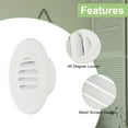thumbnail image 3 of Round Soffit Vent, Aluminum Alloy Wall Vent Grille Cover for Exhaust White 3 Inch, 3 of 7