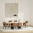 thumbnail image 2 of 6-Piece Tremont Saddle Leatherette Dining Chair with Metal Legs, 2 of 18