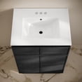 thumbnail image 4 of St. Tropez 24" Freestanding Bathroom Vanity in Black Oak with 3-Hole Centerset Sink Top, 4 of 6