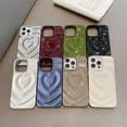 thumbnail image 5 of for iPhone Case,Cute Love Heart Shape Water Ripple Pattern Camera Lens Protection Soft Shockproof Phone Case (Red,iPhone 14 Pro Max), 5 of 6