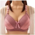 thumbnail image 2 of ATOYSOY Women's Plus Size Everyday Bra Wireless Breathable Push Up Underwear Smoothing Comfort Bra Support Full Coverage Bra Clearance Pink XXL, 2 of 4