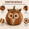 thumbnail image 3 of DIY Animal Pumpkin Sewing Kit, Harvest Fabric Craft Set, Autumn Thanksgiving Decor, Handmade Gift, Cute Woodland Friends, Pre-Cut Patchwork, Halloween Seasonal Ornament,Owl, 3 of 7