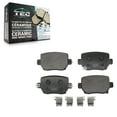 thumbnail image 1 of TEC Rear Ceramic Disc Brake Pads TEC-2387 for Car Tesla 3 Y with Red Painted Calipers, 1 of 10