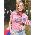 thumbnail image 2 of 4Th July Hand Drawn Text T-Shirt Women -Image by Shutterstock, Female 4X-Large, 2 of 4