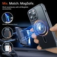 thumbnail image 3 of for iPhone 13 Pro Max Phone Case with Magnetic Stand, [Mil-Grade Shockproof Protection] [Compatible with MagSafe] [Elf-Eye Design] Shockproof Phone Case for iPhone 13 Pro Max, Black, 3 of 16