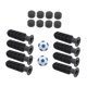 thumbnail image 2 of Tabla 8pcs Table Reemplazo de Fútbol Reemplazo de Fútbol Accesorios de Fútbol con 2 Fútbol Americano Pequeño Reemplace Piezas Mango de Manejo de Futbo Balones de fútbol azul claro, 2 of 8