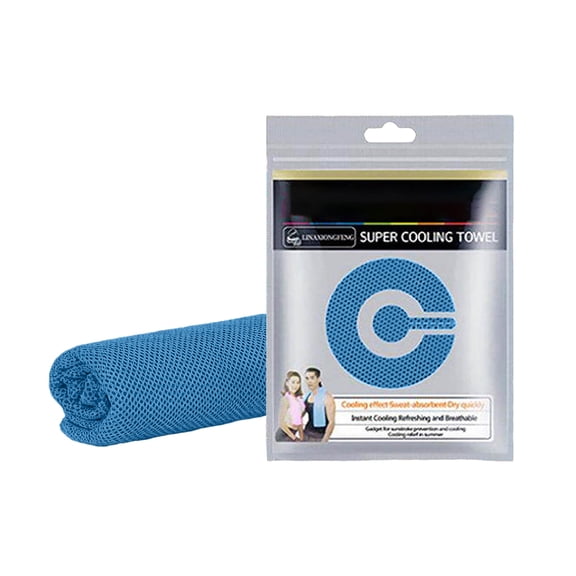 Breathable Soft Cooling Neck Wraps Reusable Ice Towels, Polyester Quick Dry Cooling Towels with Storage Bottle for Sports, Running, Yoga and Camping Use