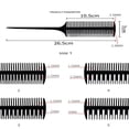 thumbnail image 2 of Highlight Weaving Comb - Salon Hair Sectioning Comb, Tail Pick Comb, Hair Dye Highlighting Tool, Professional Styling Comb Set, Plastic Anti Static Heat Resistant Hair Parting Comb for Salon 1PC*1, 2 of 3