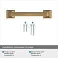 thumbnail image 4 of Amerock Ville 3-3/4 inch (96mm) Center-to-Center Champagne Bronze Cabinet Pull, 5 Pack, 4 of 4