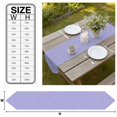 thumbnail image 3 of Lavender Purple Table Runner Linen Burlap Table Runner 72 Inches Long Rustic Farmhouse Solid Color Dresser Scarves for Kitchen Island Coffee Dining Room Party Wedding Holiday Decoration 18"x72", 3 of 8