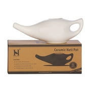 HealthGoodsIn Neti Pot for Nasal Cleansing with 5 Sachets Salt and Instructions Leaflet, 1 Piece
