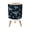 Color 2, variant on Small Trash Can with Lid Mushroom Crescent Moon Woodland Dark Whimsical Botanical Folk Art 1.8 Gallon Dog Proof Trash Can Round Garbage Can Waste Bin Wastebasket for Bathroom Bedroom Living Room
