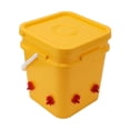 thumbnail image 2 of Bebedero automático para pollos con barril portátil de 12 l, equipo para aves de corral, cubo para ganso y pato, bebedero de cuatro esquinas y tornillos negros., 2 of 14