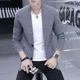 thumbnail image 2 of Suéter de punto para hombre, abrigo de color liso, ropa de hombre, cárdigan de negocios con bolsillos, chaqueta, réplica de alta calidad, nuevo en tops, 2 of 5