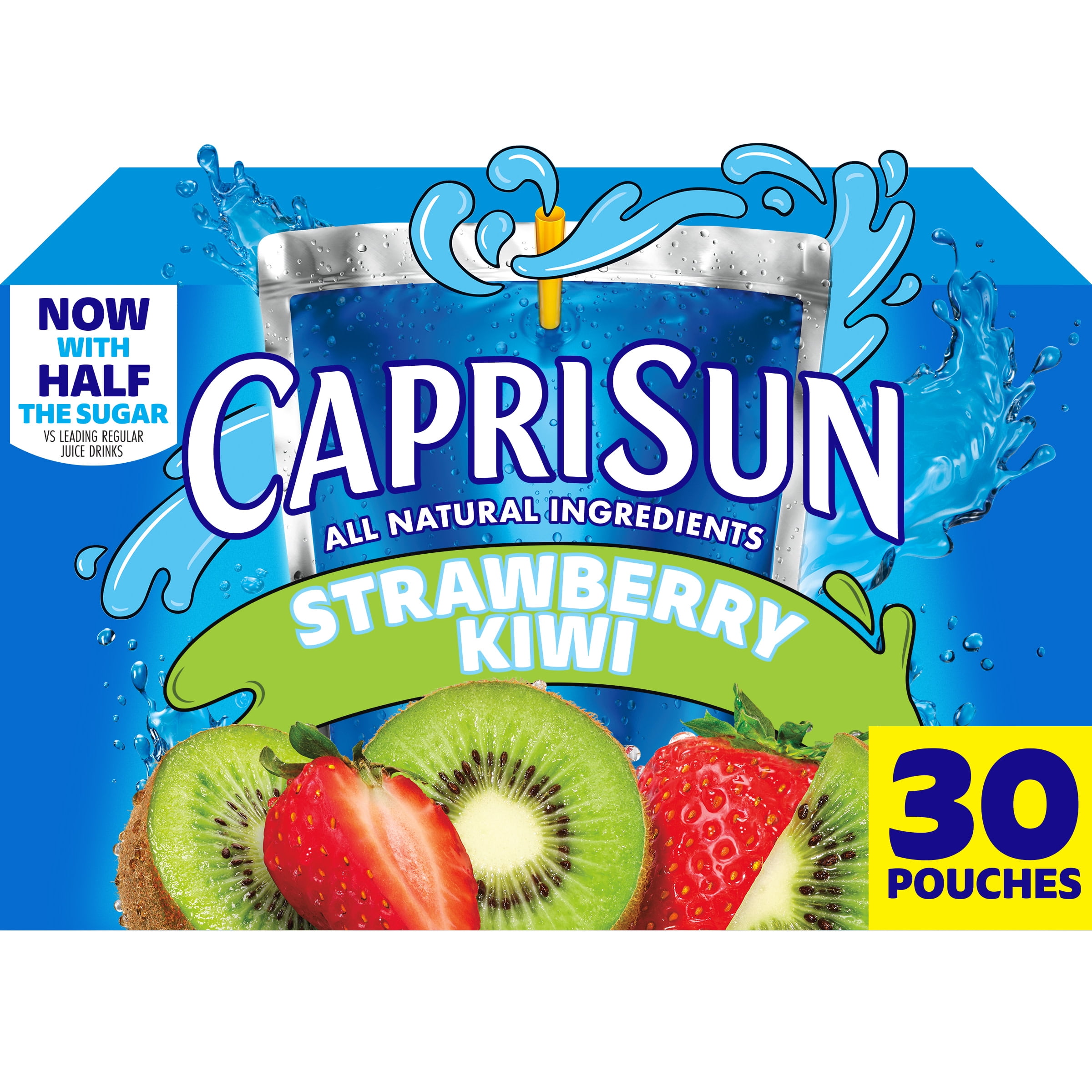 Capri Sun Strawberry Kiwi Juice Box Pouches, 30 ct Box, 6 fl oz Pouches