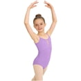 thumbnail image 2 of hengsof Classic Ballet Leotard for Girls Solid Color Sleeveless Round Neck Halter Leotard Fashionable Children's Gymnastics Practice Clothes 3-15Y, 2 of 6