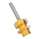 thumbnail image 1 of Broca enrutadora para carpintería, broca enrutadora con vástago de 1/4 pulg., broca enrutadora con vástago para fresadora de madera, funcionalidad inteligente, 1 of 8