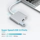 thumbnail image 4 of Eje Del USB C, Mini Estación De Acoplamiento Portátil 3 Del USB C En 1 Poder Del Paladio 60W Para El Proyector, 4 of 7