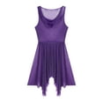 thumbnail image 5 of MSemis Women's Worship Praise Dance Tunic Overlay (White Dress Not Included) Purple L, 5 of 6