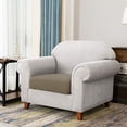 thumbnail image 2 of CHUN YI 1 Piece Cushion Cover Spandex Stretch Textured Grid Box Cushion Seat Slipcover, 2 of 6