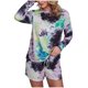 thumbnail image 2 of Puntoco Mujeres Moda Impreso Cuello Redondo Manga Larga Tops Pantalones Conjuntos De Traje Casual Puntoco Puntoco-524, 2 of 7