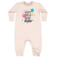 thumbnail image 2 of Inktastic Happy Birthday Mommy Baby Fleece Romper, 2 of 4