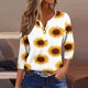thumbnail image 1 of Fiudx Ropa de Mujer Blusa de Manga 3/4 Corta Estampada a La Moda para Mujer, Blusa Informal con Cuello Redondo, 1 of 5