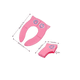 thumbnail image 3 of Escusado Entrenador De Bebé Inodoro Infantil Portátil Baño Xtellar rosa, 3 of 3