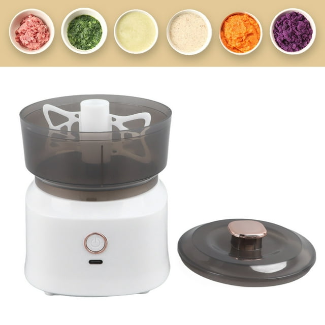 Picadora De Carne Eléctrica, Mini Procesador De Alimentos De Acero Inoxidable Con Cuchillas De Dos Niveles Para Verduras, Ajo, Nueces, Para Cocinar, Comida Para Bebés, Batidos