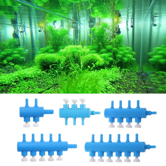 UNTERING Fish for Air Control Valves Aquarium Hose Connector 2/3/4/5/6 Way Control Accessori