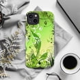 thumbnail image 6 of Green Nature Floral Phone Case, Elegant Botanical Vine and Leaf Pattern iPhone Cover, Artistic Protective Case for iPhone 17 16 15 14 13 12 11 Pro Max Plus Mini, 6 of 6