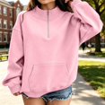thumbnail image 7 of Abcomgle Kids Half Zip Sweatshirt for Girls Oversized Long Sleeve Pullover for Girls Cute Fashion Fleece Sweatshirt for Teen Girls with Pockets, 7 of 7