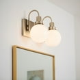 thumbnail image 3 of Hex 2-Light Bathroom Vanity Light in Champagne Bronze, 3 of 8