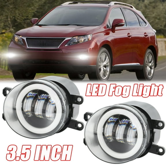 HMCYCI Fog Lights 3.5 inch 19597300 For LEXUS RX350 RX450H 2010 2011-2013 Front Bumper Fog Light Lamps Left Right Driver&Passenger Assemblies Fog Light Beam,6000K Cold White Beam,Super Bright. 2-Pack