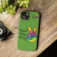 thumbnail image 3 of Good Vibes Only Green Tough iPhone 15 Case-iPhone 14-iPhone Case-iPhone, 3 of 3