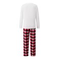 thumbnail image 3 of Christmas Family Pajamas Matching Set Elk Print Plaid Pajamas Sleepwear Pjs with Dog, 3 of 10