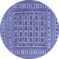 thumbnail image 1 of Ahgly Company Indoor Round Southwestern Blue Country Area Rugs, 8' Round, 1 of 4