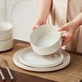 thumbnail image 5 of vancasso 12 pcs Dinnerware Sets, Plates and Bowls Set for 4, Ceramic Dinner Set, Dish Set, Dishwasher and Microwave Safe, 5 of 8