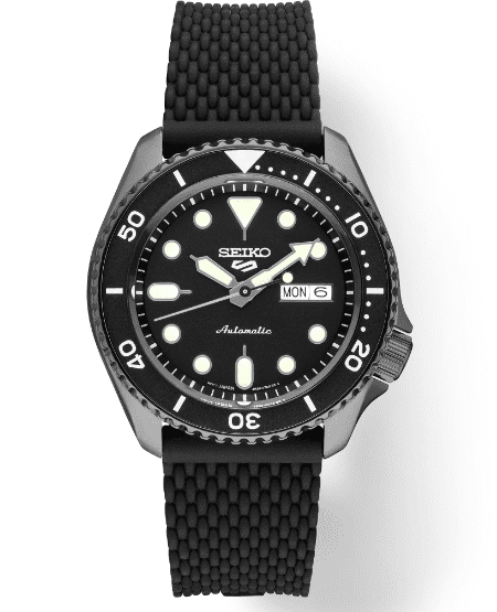 seiko 5 automatic black dial