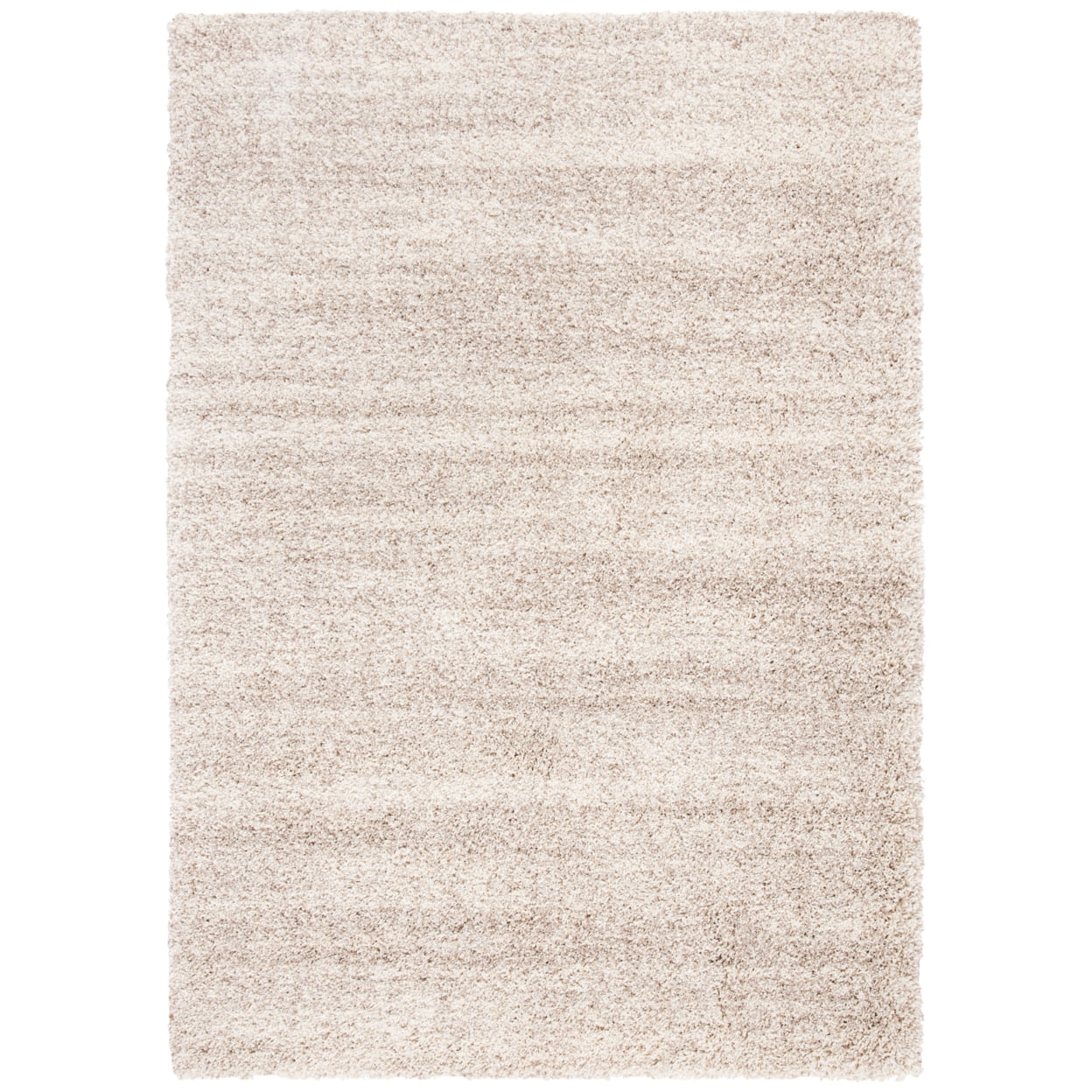 SAFAVIEH Hudson Shag Jaden Striped Area Rug, Ivory/Beige, 4' x 6'