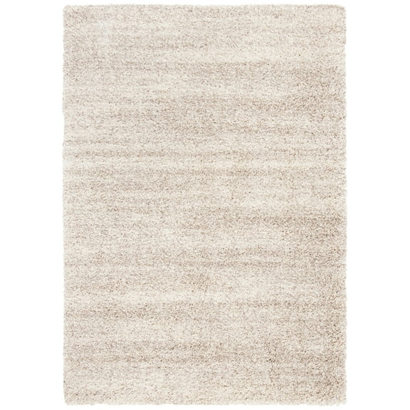 SAFAVIEH Hudson Shag Jaden Striped Area Rug, Ivory/Beige, 9' x 12'
