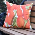 thumbnail image 2 of Simply Daisy, 20" x 20" Sunset Tulip Purple Floral DecorativeOutdoor Pillow, 2 of 2