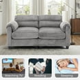 thumbnail image 7 of Bonzy Home Modern Loveseat Modular Sectional Sofa Couches for Living Room Entertaining Guests or Relaxing Alone for Small Spaces Apartment Gray, 7 of 7
