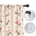 thumbnail image 4 of Blackout Kids Curtains,Pioneer Flower Floral Print Pattern Childrens Insulated Curtains Set Of 2,Bedroom Essentials,Toddler Room Decor 42"x63", 4 of 5