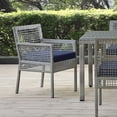thumbnail image 2 of Modway Aura Outdoor Patio Wicker Rattan Dining Armchair, Multiple Colors, 2 of 8